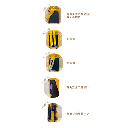 立體企鵝 單肩/雙肩後背包 防水料/手工製造