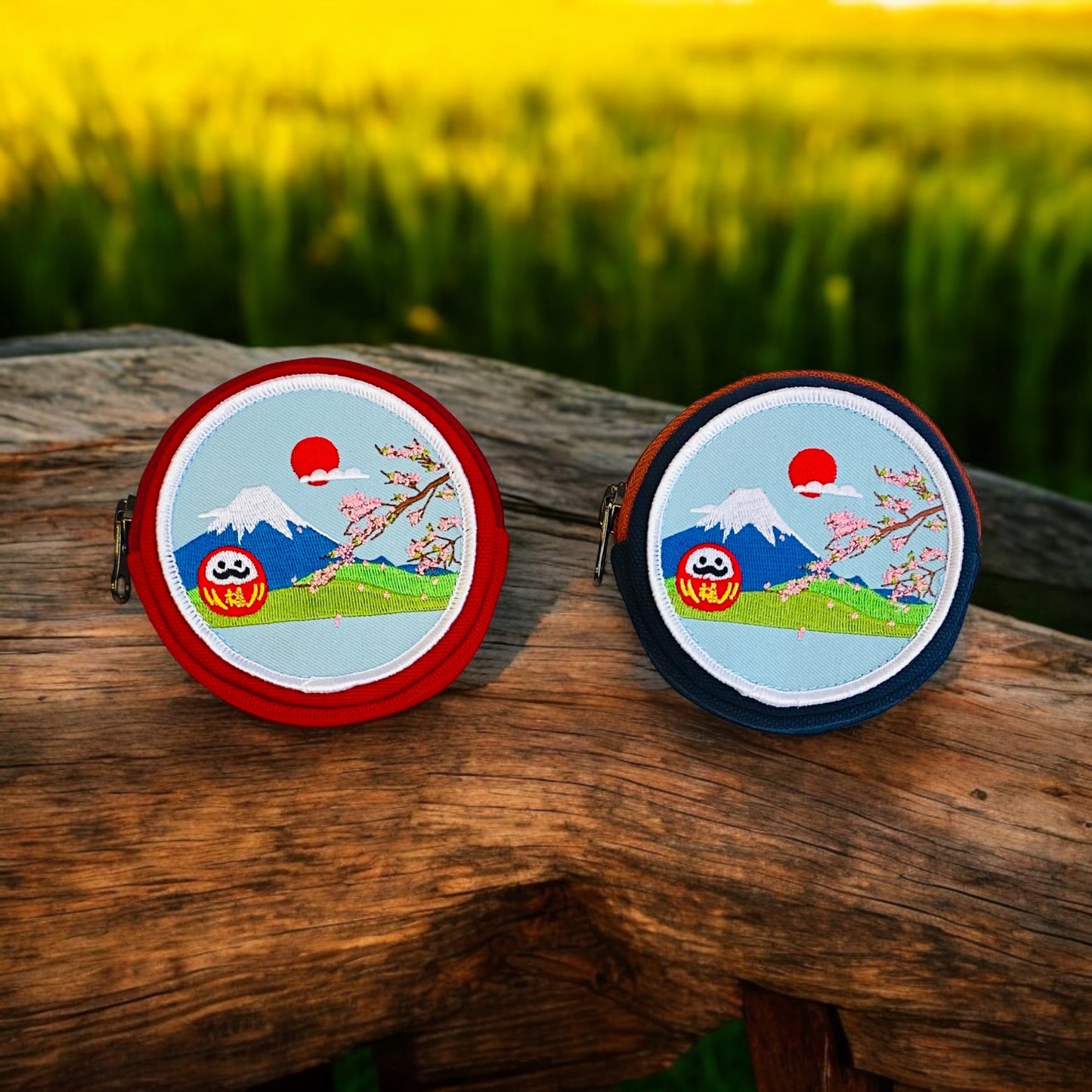 日景圖小福神圓形零錢包