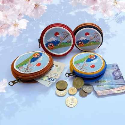 日景圖小福神圓形零錢包